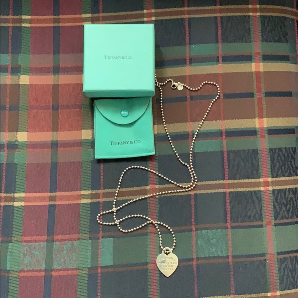 Sterling silver Tiffany&Co heart necklace